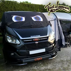 Ford Transit Custom Deluxe Fensterscheibe Abdeckung Verdunkelungsrollo Frostaugen Blau - Bild 1 von 9