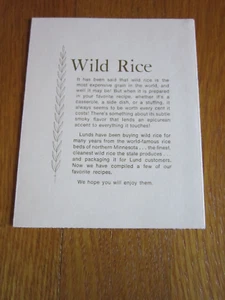 Vintage Lunds Rice Minneapolis MN Rezeptpapier Broschüre Sammlerstück Mrs Hamer Budge - Bild 1 von 4