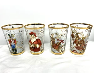 Juego de 4 vasos Williams Sonoma Twas The Night Before Christmas de 10 oz - Imagen 1 de 10