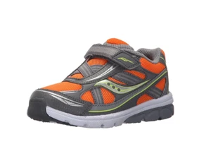 Saucony Little Kid/Toddlers Baby Ride Running Shoe, Orange/Grey - Picture 1 of 9