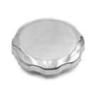 Universal Silver Tone Metal Motorcycle Scooter Fuel Tank Gas Cap Cover Protector