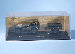 Cararama 1/43 Scale Willy's Jeep With Trailer CJ-2A US Army * RARE - Picture 1 of 1