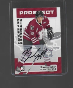 2006 IN THE GAME - HEROES AND PROSPECTS, PROSPECT, AUTO (BRANDON SUTTER) #A-BS1. - Picture 1 of 2