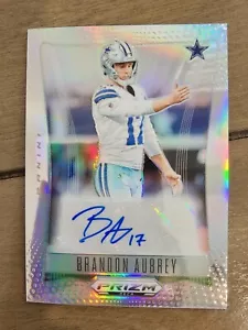 Brandon Aubrey 2024 Prizm Deca Signatures Auto Silver Prizm - Picture 1 of 2