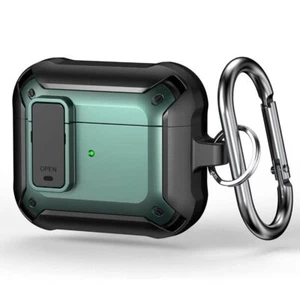 Protective Case Cover For Apple AirPods 3rd Generation Shockproof Green - Picture 1 of 7