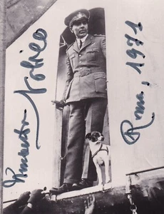 Umberto Nobile - General + Luftschiffpionier - Foto - original signiert "1971" - Bild 1 von 2