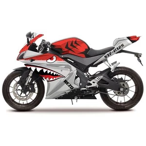 Yamaha YZF-R 125 2008-2013 - Kit de carenado calcomanía Rezo Shark Race - Imagen 1 de 12