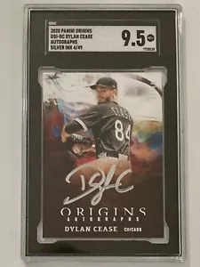 2020 Panini Chronicles Dylan Cease RC Origins SGC 9.5 Mint+ Silver Ink /49 - Picture 1 of 2