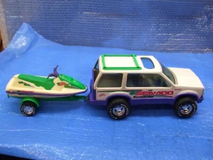 NYLINT Bombardier Explorer Sea Doo jet ski Truck Trailer Green white Ski Works - Picture 1 of 10
