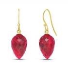 Ruby Earrings In 14K Yellow Gold (26.10 Ct. Tw.)