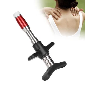 Manuelles Einkopf Wirbelsäulenmassagegerät 10 Stufen Chiropraktik Einstellwerkzeug Rot T - Bild 1 von 24