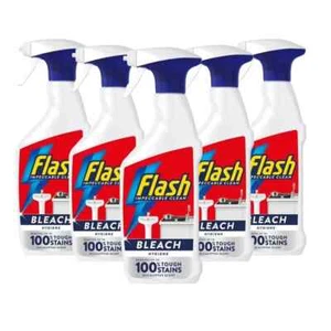 Flash Bleach Hygiene Multi Purpose Cleaning Spray 500ml - Pack of 5 - Picture 1 of 8