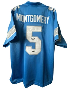 Lions David Montgomery Signed Custom Jersey (Beckett) - Picture 1 of 3