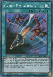 Yugioh Cyber Emergency GEIM-EN042 Super Rare 1st Ed NM x3 - Picture 1 of 1