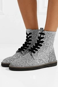 Golden Goose Glittered Leather Ankle Sneaker Boots (Size 36) - Picture 1 of 12