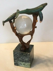 Kitty Cantrell "Fragile Planet " Whale Sculpture 1994 LMT ED #200 of 950 - Picture 1 of 4