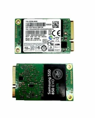 Samsung 500GB SSD 850 EVO mSATA 3D V-NAND MZMLN500 MZ-M5E500 Solid State Drive - Image 1 of 4