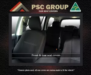 SEAT COVERS Fit Honda Jazz FRONT FB + REAR (2017-on) WATERPROOF PREMIUM NEOPRENE - Picture 1 of 6