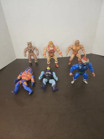 He-Man Masters of the Universe 80’s Vintage Action Figures MOTU Lot of (7) Piro Cover