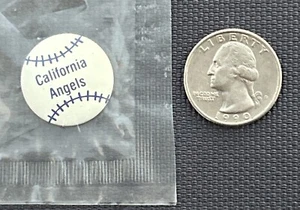 1984 California Angels Baseball Pin Button: Crane's Potato Chips;  MIB Sealed - Picture 1 of 4