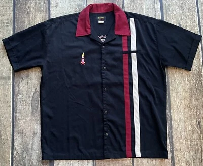 BC ETHIC BARENAKED LADIES ROADTRIP 99 BOWLING CAMP SHIRT RARE MENS 2XL USA MADE - Image 1 of 4