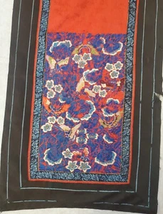 ANTIQUE 19TH C CHINESE SILK Embroidery Skirt Panel Fragment - Picture 1 of 8