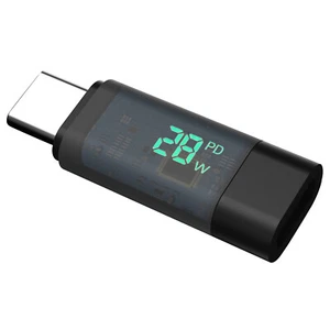 Type-C Male To Female Adapter Intelligent Digital Display Charge Cable Detect - Picture 1 of 8