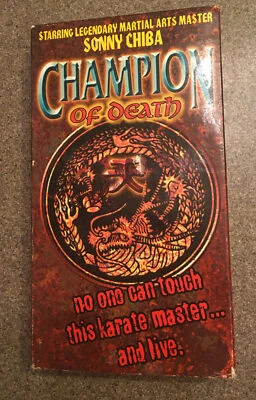 Champions Of Death Limited Edition VHS Kung Fu Sonny Chiba KARATE MASTER Rare - Image 1 of 3