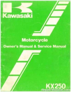 1987 Kawasaki KX250-E1 Motorcycle Owners Service Manual - Bild 1 von 1