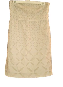 J Crew Damen Kleid Weiß Ösen Ginny Trägerlos Größe 6 Neu - Bild 1 von 12