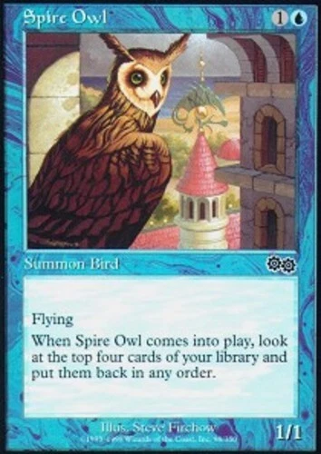 4x Spire Owl ~ Lightly Played Urza's Saga MTG Magic x4 4 UltimateMTG Playset Blu - Image 1 of 1