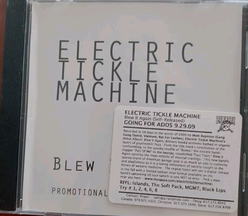 Electric Tickle Machine: Blew It Again Radio Station Promo CD 2009 | eBay