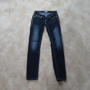 Daytrip Aries Skinny Jeans Womens 26 Stretch Dark Wash Low Rise Denim - Picture 1 of 12