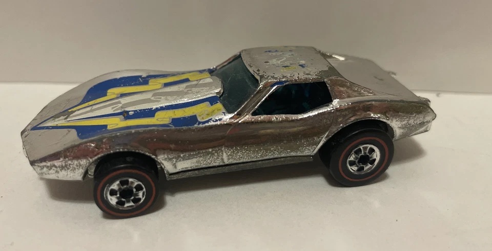HOTWHEELS REDLINE CORVETTE STINGRAY from 1976 SUPER CHROMES SIX PACK GOOD COND. - Image 1 of 4