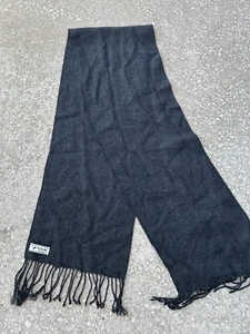 L.A.M. Bolivia 100% Alpaca Scarf w Fringe Trim Gray one size - EUC - Picture 1 of 3