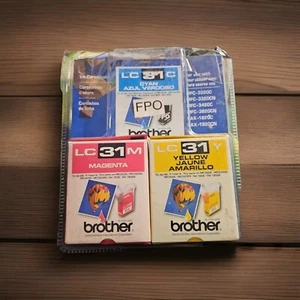 Vintage 2006 Brother LC 31 CL Tintenpatronen Magenta und Gelb - Cyan fehlt - Bild 1 von 5