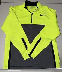 Pullover Nike Golf Tour Performance ajuste térmico para hombre negro amarillo neón M M M - Imagen 1 de 9