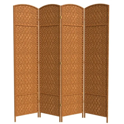 Linterna roja 7 pies Alto tejido diamante beige oscuro-4 paneles divisor de habitación 4 paneles Foto 1 de 4