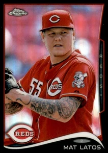 2014 Topps Chrome Black Refractors #72 Mat Latos /100 - Picture 1 of 2