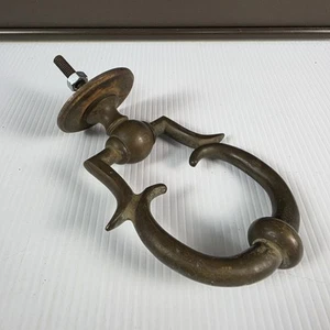 Vintage Heavy Antique Brass Door Knocker 1980s Italian Heavy - Picture 1 of 6