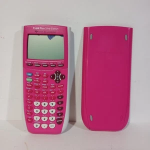 Texas Instruments TI-84 Plus C Silver Edition Pink Graphing Calculator - Picture 1 of 10