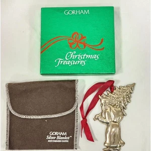 Gorham 1977 plata esterlina adorno de San Nicolás con caja y bolsa MP77 - Imagen 1 de 10