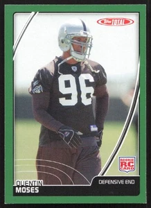 2007 Topps Total 1st Edition Quentin Moses Rookie Oakland Raiders #512 - Picture 1 of 2