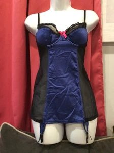 Vintage 2008 Victoria Secret Sexy Little Things Slip Strumpfband Größe 34B - Bild 1 von 5