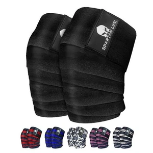 VictorBudo USA Weight Lifting Knee Wraps Gym Power Lifting Training Straps - Picture 1 of 25