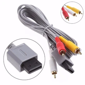 Audio Video AV Composite 3RCA TV Cable Cord Lead for Nintendo Wii Console 1.8m - Picture 1 of 7