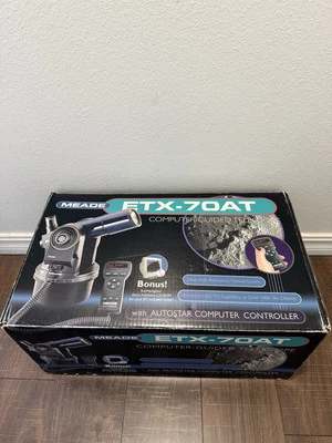 Meade ETX-70AT Autostar Digital Telescope w Computer Controller - Image 1 of 4