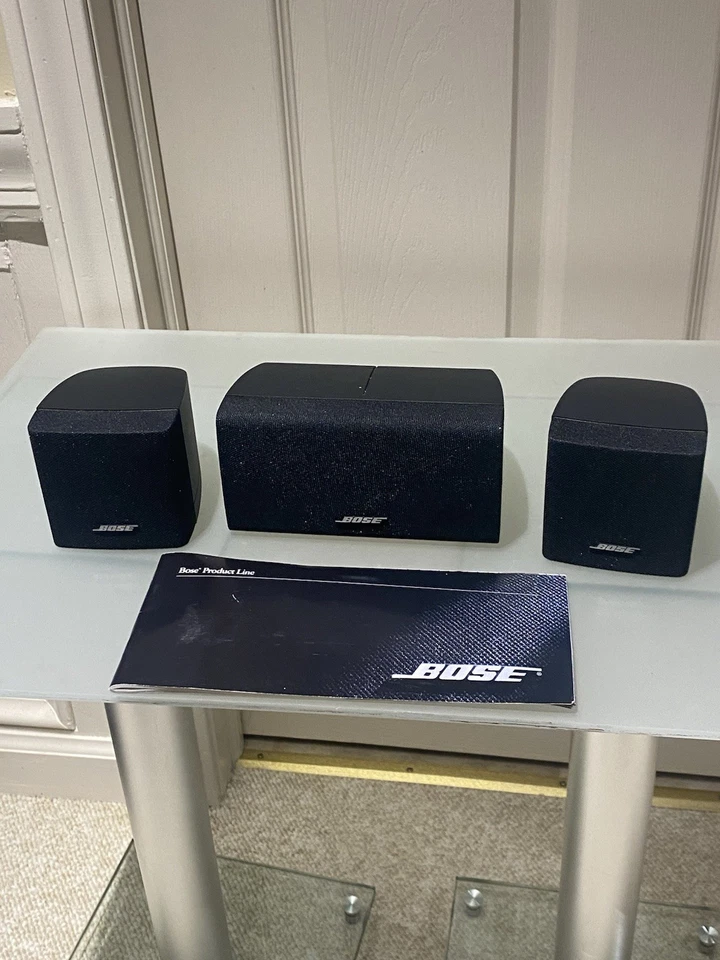 Bose L & R  +  Center Channel Horizontal Double Cube Black Acoustimass set of =3 - image 1 of 1