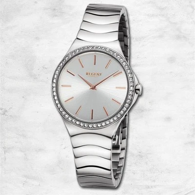 Regent Orologio da Polso Donna Analogico Cinturino IN Metallo Argento UR2252811 - Immagine 1 di 4