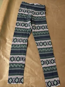 girls old navy patterned leggings size large 10/12 - Picture 1 of 7